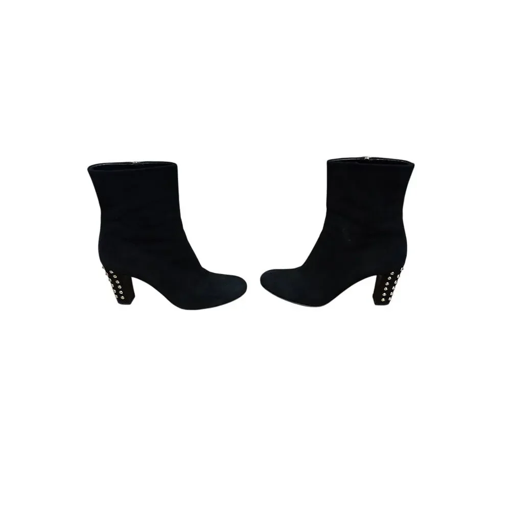 Gucci Melville Black Suede‎ Spike Nero Kid Scamosciato Boots IT 38.5 US 8.5